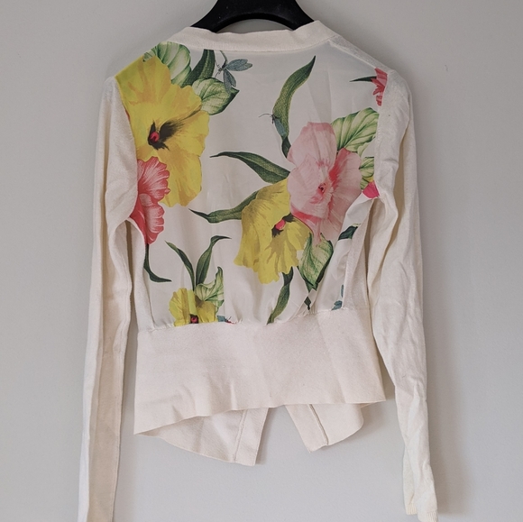Ted Baker Natural Ciceli Floral Cardigan - Picture 4 of 10